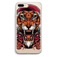 Tiger and Rattlesnakes: iPhone 7 Plus Transparant Hoesje