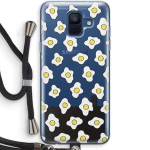 Spiegeleitjes: Samsung Galaxy A6 (2018) Transparant Hoesje met koord