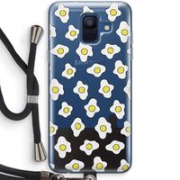 Spiegeleitjes: Samsung Galaxy A6 (2018) Transparant Hoesje met koord