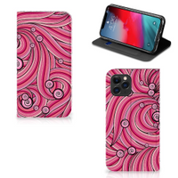 Apple iPhone 11 Pro Bookcase Swirl Pink - thumbnail