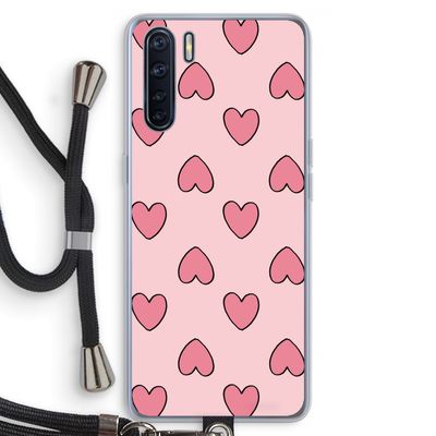 Ondersteboven verliefd: Oppo A91 Transparant Hoesje met koord