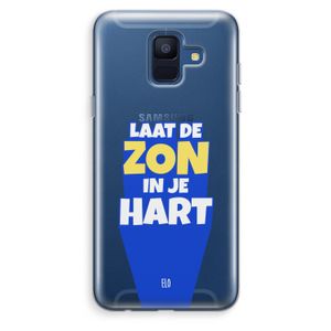 Laat de zon in je hart: Samsung Galaxy A6 (2018) Transparant Hoesje