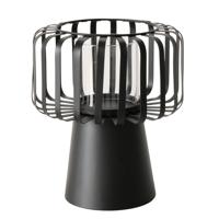Boltze Home windlicht zwart 18x18x21cm