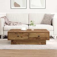 Salontafel Oud hout 90 x 90 x 28 cm Bewerkt hout