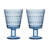 Iittala Glazen Kastehelmi - Aqua - 260 ml - 2 stuks