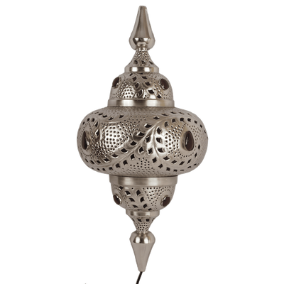 Oosterse Wandlamp Marrakech 73 cm 1 Lichts Met Rode Stenen Oosterse Wandlamp Marrakech 73 cm 1 Lichts Met Rode Stenen