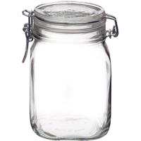 Rocco Bormioli Klempot vierkant 1,0ltr fido pak a 6 st