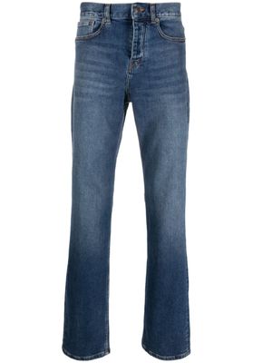 Zadig&Voltaire jean en coton à coupe droite - Bleu