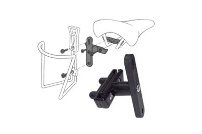 Zadel adapter voor bidonhouders Zadel adapter voor bidonhouders