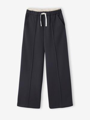 Wijde broek voor meisjes JONEN antraciet