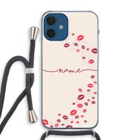 Kusjes: iPhone 12 Transparant Hoesje met koord