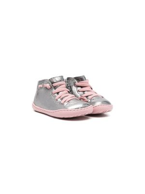 Camper Kids baskets montantes Peu Cami - Argent