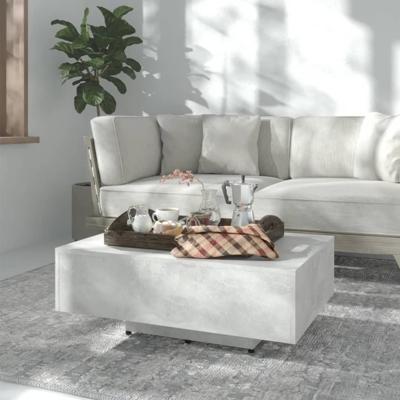 Salontafel 85x55x31 cm bewerkt hout betongrijs