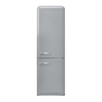 Smeg FAB32RSV5 koel-vriescombinatie Vrijstaand 331 l D Zilver - thumbnail