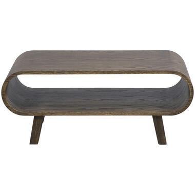 Salontafel Matteo - walnoot - 37x90x55 cm - Leen Bakker