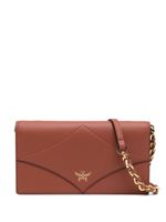 MCM large Diamond leather crossbody bag - Marron - thumbnail