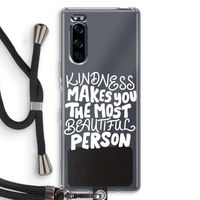 The prettiest: Sony Xperia 5 Transparant Hoesje met koord