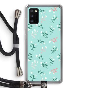 Small white flowers: Samsung Galaxy A41 Transparant Hoesje met koord