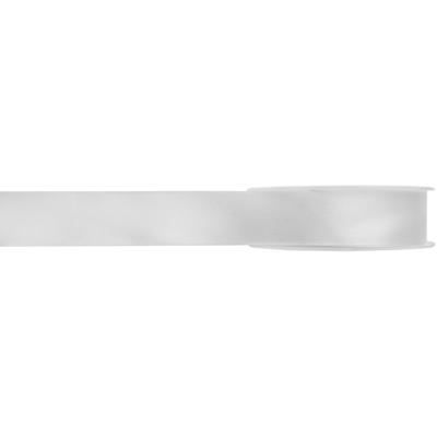 Hobby/decoratie satijnen lint - wit - 1 cm x 25 meter - cadeauverpakking - polyester