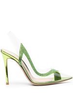 Gianvito Rossi escarpins Hortensia 105 mm à bride arrière - Vert - thumbnail