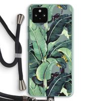 Bananenbladeren: Pixel 5a 5G Transparant Hoesje met koord