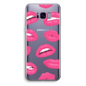 Bite my lip: Samsung Galaxy S8 Plus Transparant Hoesje