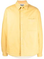 Jacquemus veste boutonnée à logo brodé - Jaune