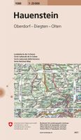 Wandelkaart - Topografische kaart 1088 Hauenstein | Swisstopo - thumbnail