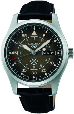 Horlogeband Seiko SRPL31K1 / 4R36 16X0 / 5 Sports / L0PY011J0 Leder Zwart 20mm