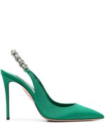 Aquazzura escarpins à ornements en cristal 110 mm - Vert