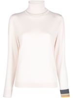 PS Paul Smith striped-cuff roll-neck jumper - Rose