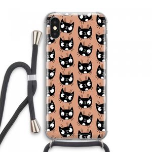 Kat: iPhone XS Max Transparant Hoesje met koord