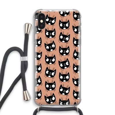 Kat: iPhone XS Max Transparant Hoesje met koord