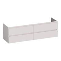 Brauer Joy - Onderkast - 160 cm - met 4 Softclose Lades Greeploos en 2 Sifon Uitsparingen - Mat Zand