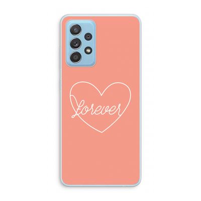 Forever heart: Samsung Galaxy A73 Transparant Hoesje