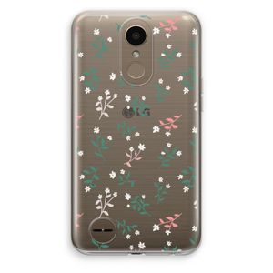 Small white flowers: LG K10 (2017) Transparant Hoesje