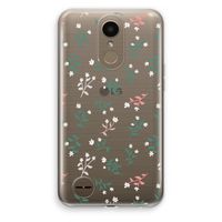 Small white flowers: LG K10 (2017) Transparant Hoesje