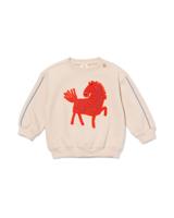 HEMA Baby sweater paard ecru (ecru)