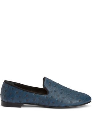Giuseppe Zanotti mocassins Seymour en cuir - Bleu