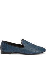 Giuseppe Zanotti mocassins Seymour en cuir - Bleu - thumbnail