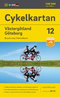 Fietskaart 12 Cykelkartan Västergötland - Göteborg | Norstedts - thumbnail