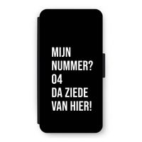 Da ziede van hier - Zwart: iPhone 12 Flip Hoesje
