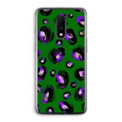 Green Cheetah: OnePlus 7 Transparant Hoesje
