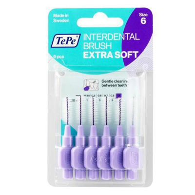 TePe TePe Interdentale Ragers Extra Soft 1.1 mm lila - 6 stuks