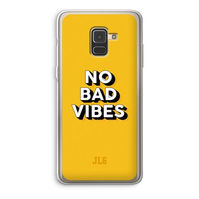 No Bad Vibes: Samsung Galaxy A8 (2018) Transparant Hoesje