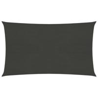 VidaXL Zonnezeil 160 g/m² 5x8 m hdpe antracietkleurig