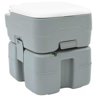 Camping Toilet Grijs 41.5 x 36.5 x 42 cm Kunststof