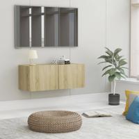 Tv-meubel 80x30x30 cm bewerkt hout sonoma eikenkleurig