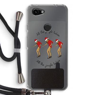 Jingle Ladies: Pixel 3a Transparant Hoesje met koord