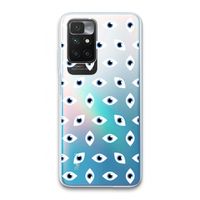Eyes pattern: Xiaomi Redmi 10 Transparant Hoesje